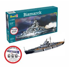REVELL Starter Kit loď 75802 - Bismarck (1:1200)