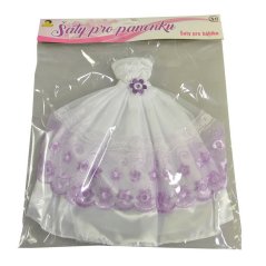 Šaty plesové pro panenku, 21 druhů - mix, 26 cm