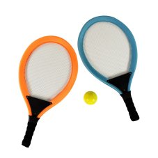 Set na tenis - sportovní rakety se síťkovanou výplní a s míčkem