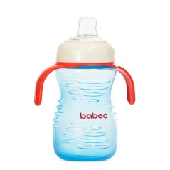 Lahvička se savičkou a úchyty modrá 260 ml 6m+