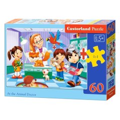 Puzzle Castorland 60 dílků - U veterináře (At the animal doctor)