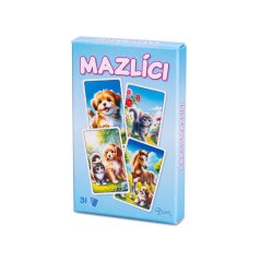 Karty Černý Petr/Pexeso/Dueto mazlíci 31ks krabičce