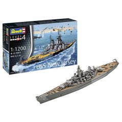 REVELL Starter Kit loď 75183 - Battleship USS New Jersey (1:1200)