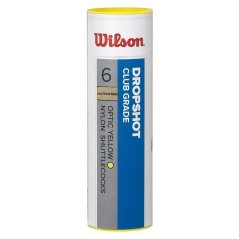 Badmintonový míč Wilson DROPSHOT 6 TUBE YELLOW