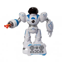 Robot Robin modro-bílý