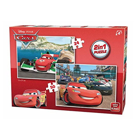 Puzzle KING quality  Disney Cars 2v1