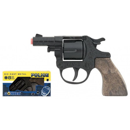 Policejní revolver kovový