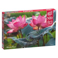 Puzzle Cherry Pazzi - Květy růžového lotosu 500 dílků