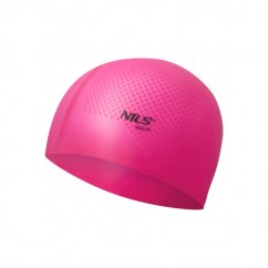 NQC Dots tm růžová silikonová čepice NILS AQUA
