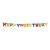 Girlanda (PAP/ALU) HAPPY BIRTHDAY 11cm x 1,5m