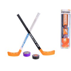 Hokejky 57cm + 2puky na kartě