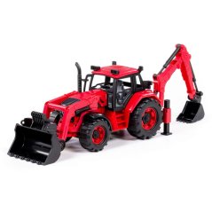 BELARUS traktor s bagrem a nakladačem