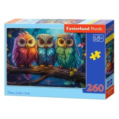 Puzzle Castorland 260 dílků -Tři sovičky