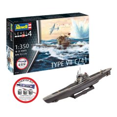 REVELL Starter Kit ponorka 75154 - German Submarine Type (1:350)