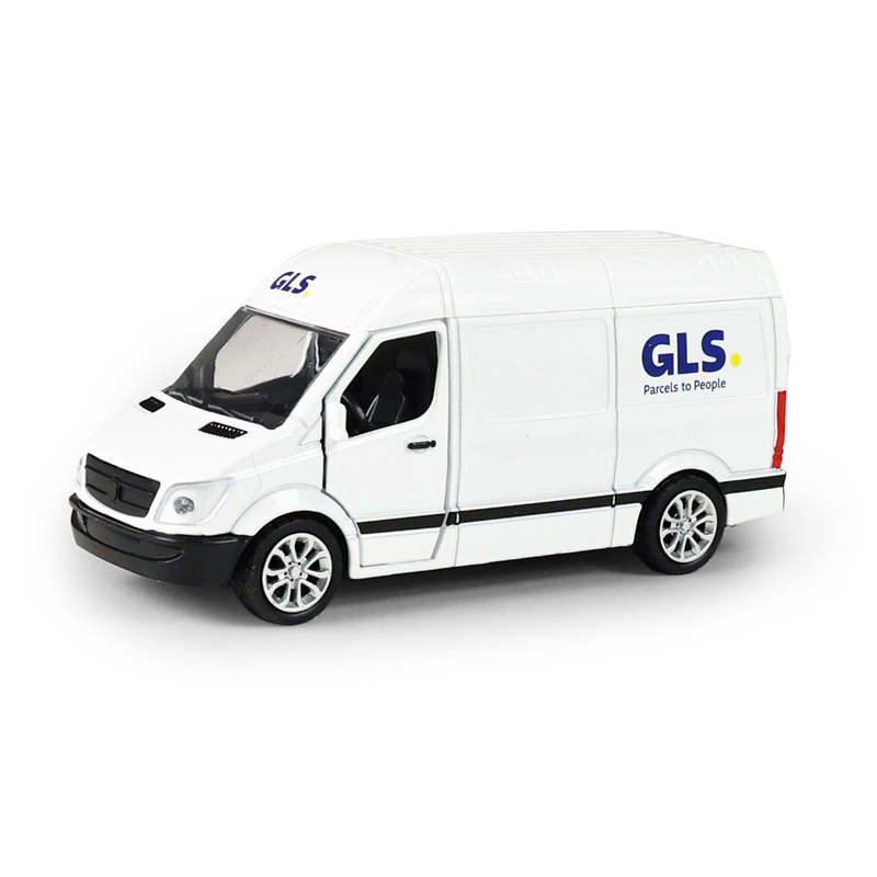 Kovové auto GLS s otevíracími dveřmi 12 cm