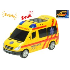 Auto ambulance CZ 18cm na setrvačník na baterie se světlem a zvukem