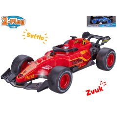 2-Play Traffic formule 19cm na setrvačník na baterie se světlem a zvukem 2barvy v krabičce