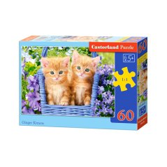 Puzzle Castorland Zrzavá koťátka 60 dílků