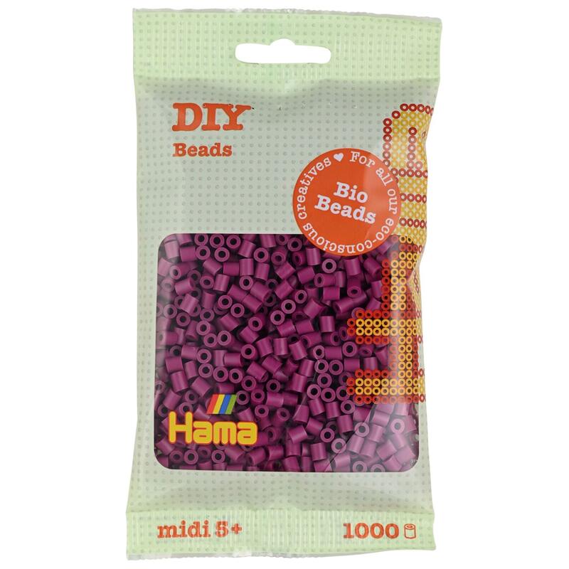 HAMA BIO zažehlovací korálky midi - švestková 1.000ks