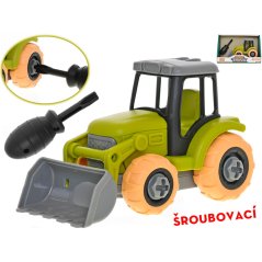 Traktor 14cm šroubovací volný chod v krabičce