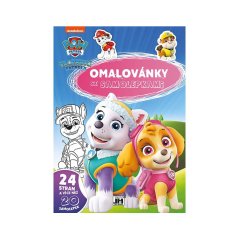 Omalovánky se samolepkami A4+ Tlapková patrola