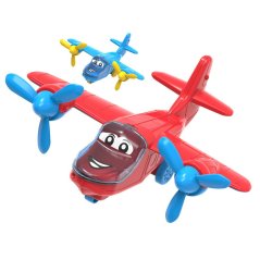 Letadlo veselé 24cm volný chod 2barvy