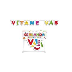 Girlanda papírová - vítáme vás