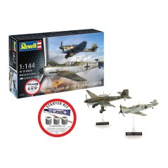 REVELL Starter Kit letadlo 73770 - Messerschmitt Bf109E & Ju87B Stuka (1:144)