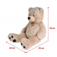 Plyšový medvěd Luďa 120 cm béžový