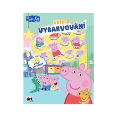 Veselé vybarvování se super samolepkami Prasátko Peppa