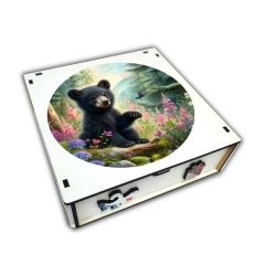 Puzzle 27cm v krabičče 15x15x4,6cm - Medvěd