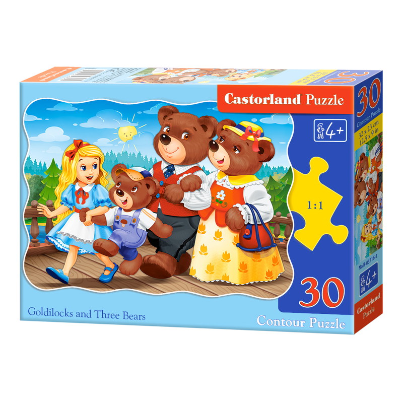 Puzzle Castorland Zlatovláska a medvědi 30 dílků