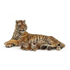 PAPO Ležící tygřice + 3 mláďata