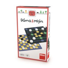 DINO Cestovní hra DÁMA A MLÝN