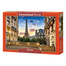 Puzzle Castorland Procházka v Paříži při západu slunce 1000 dílků