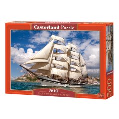 Puzzle Castorland Loď opouštějící přístav 500 dílků