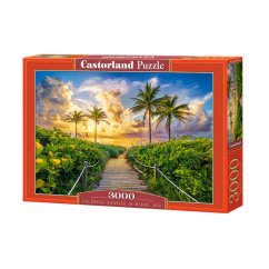 Puzzle Castorland Zářivý východ slunce v Miami, 3000 dílků