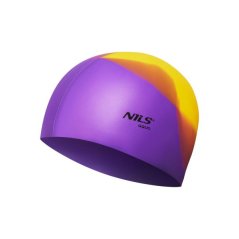 NQC Multicolor silikonová čepice NILS AQUA barevná fialovo-žluto-oranžová