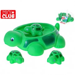 Mini Club želva 21cm do vany se třemi želvičkami