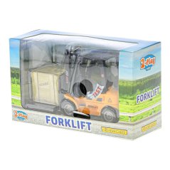 2-Play Traffic vysokozdvižný vozík 14cm kov zpětný chod na baterie se světlem a zvukem