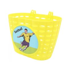 Košík dětský plastový žlutý FOTBAL