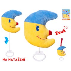 Měsíček plyšový 15cm natahovací hrací strojek 0m+ na kartě