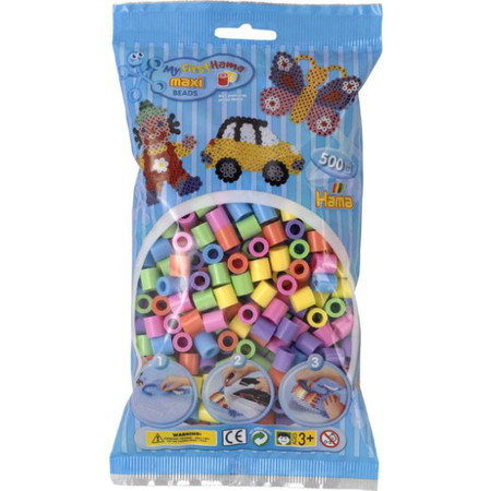 HAMA Maxi korálky pastelové - 500 ks