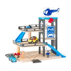 Garáž s autíčky a heliportem