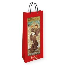 Dárková taška na lahev Alfons Mucha