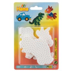 HAMA zažehlovací korálky MIDI - podložky auto, papoušek, dino