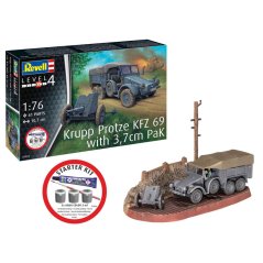 Starter Kit military 73344 - Krupp Protze KFZ 69 with 3,7cm Pak (1:76)