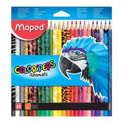 Pastelky MAPED Color' Peps Animals 24 barev