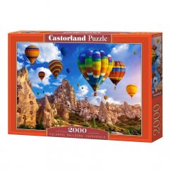 Puzzle Castorland Barevné balóny, Kappadokie 2000 dílků