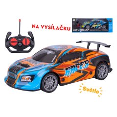 RC závodní auto na vysílačku 26cm v plné funkci se světelnými efekty.
